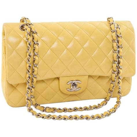 light yellow chanel bag|classic flap bag Chanel.